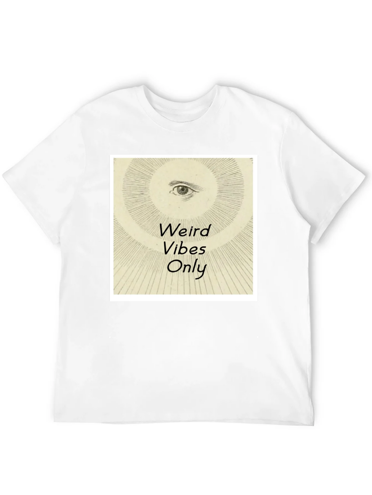 Weird Vibes Only Graphic Tee - Black Cotton T-Shirt product image 3