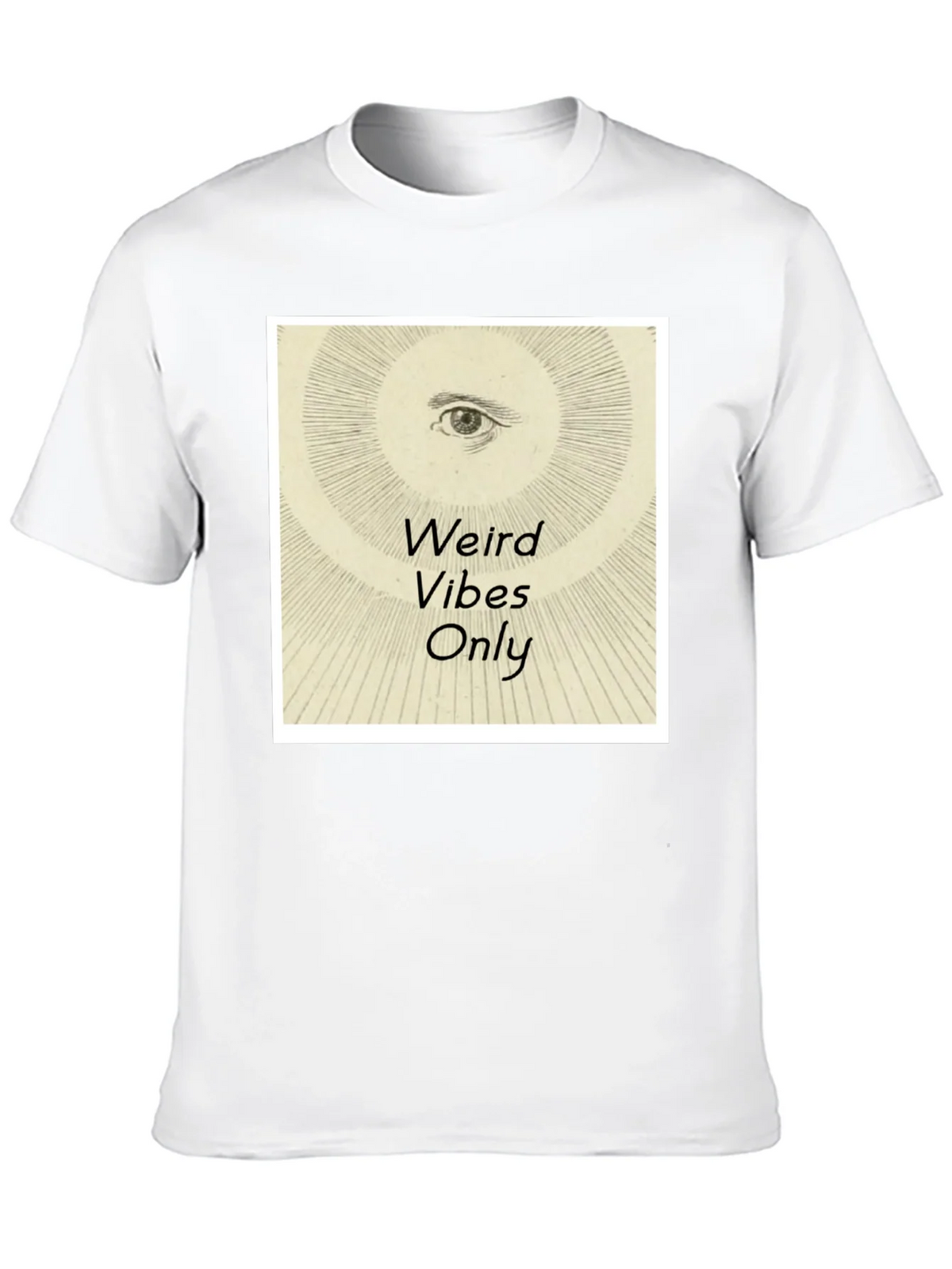 Weird Vibes Only Graphic Tee - Black Cotton T-Shirt product image 12