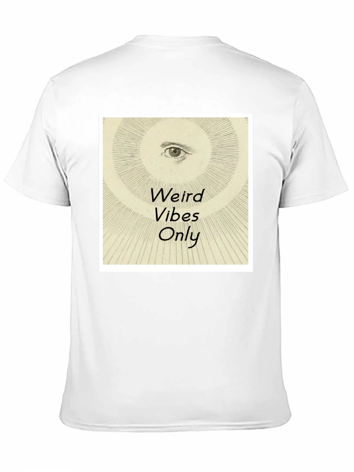 Weird Vibes Only Graphic Tee - Black Cotton T-Shirt product image 2