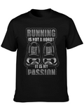 Running Passion T-Shirt - Black Graphic Tee product image 1