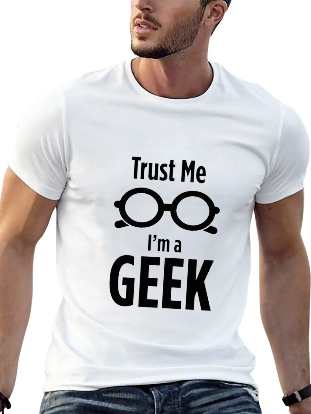 Trust Me Im a Geek T-Shirt Black Nerd Humor product image 4