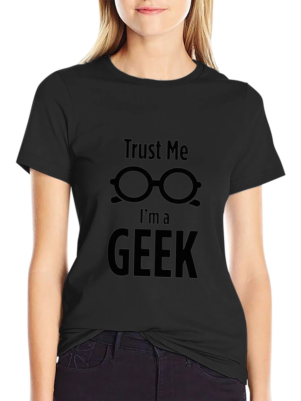 Trust Me Im a Geek T-Shirt Black Nerd Humor product image 5