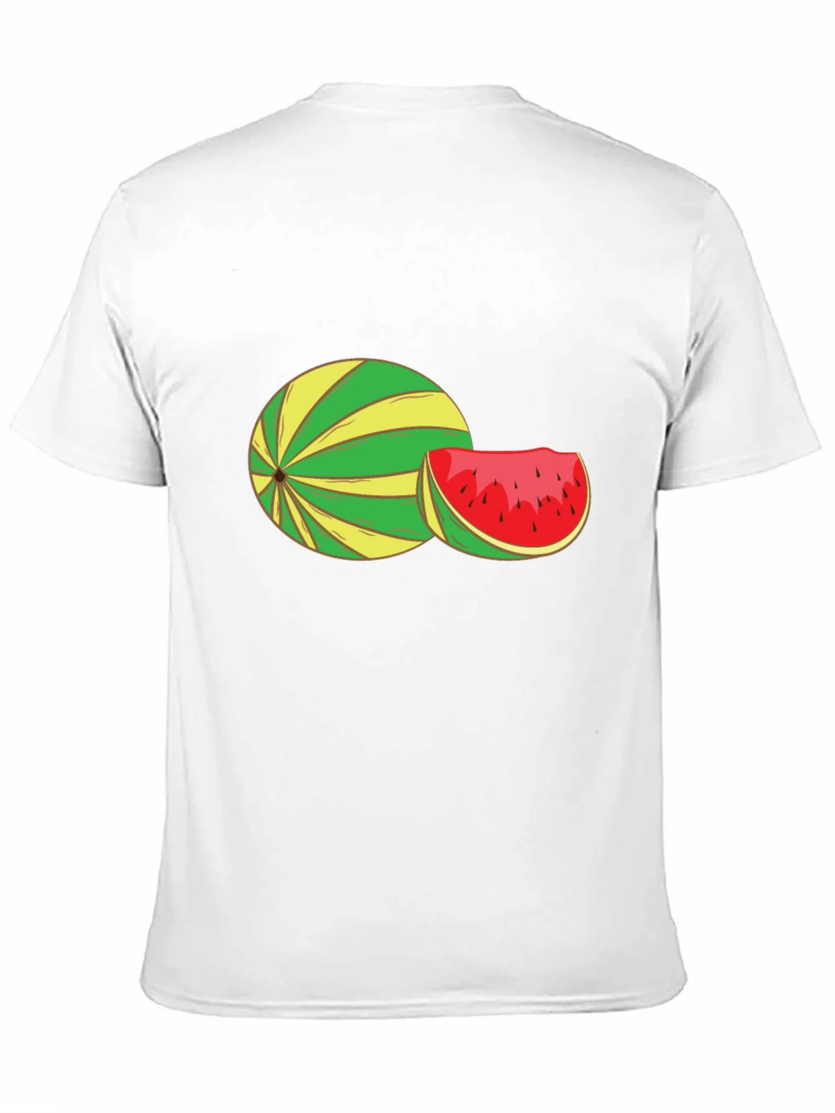 Watermelon Graphic Tee - Black Cotton T-Shirt product image 2
