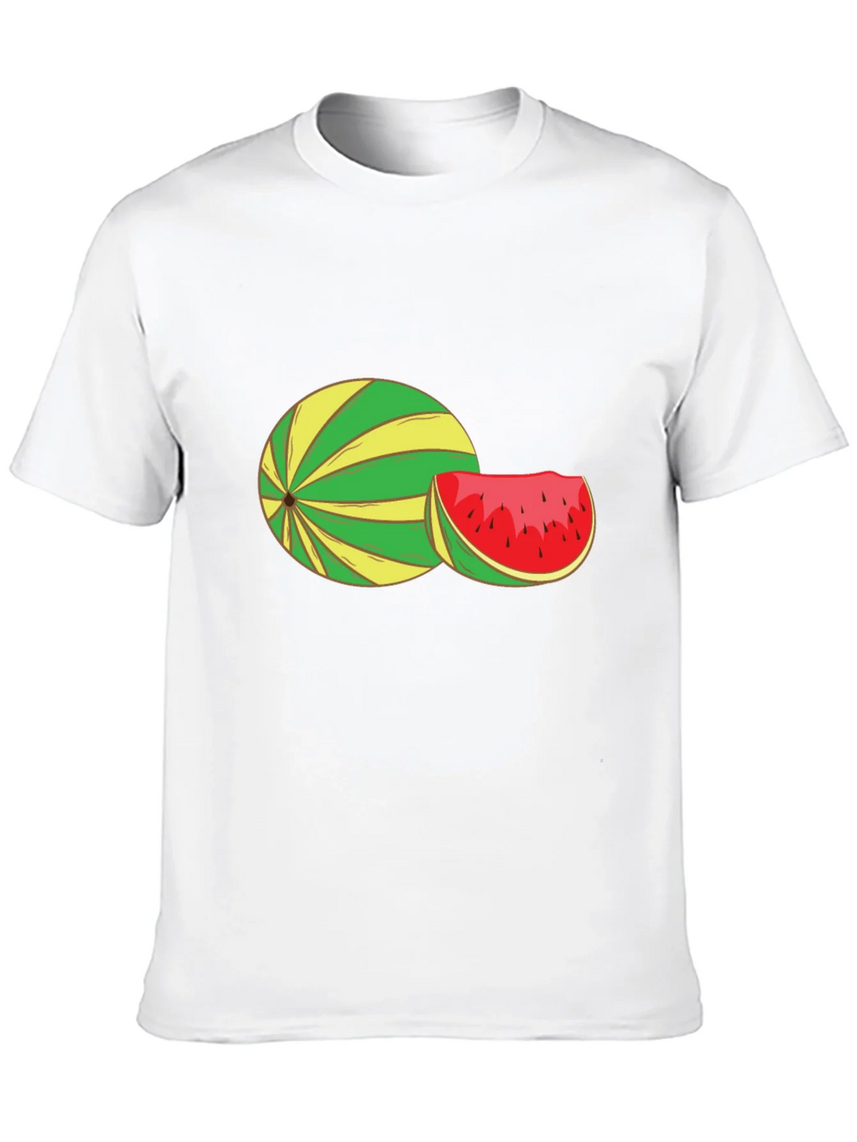 Watermelon Graphic Tee - Black Cotton T-Shirt product image 12