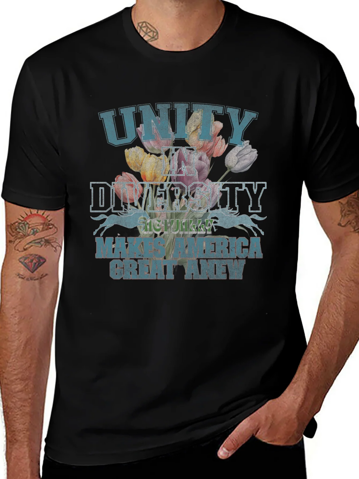 Unity in Diversity Graphic T-Shirt product image 1