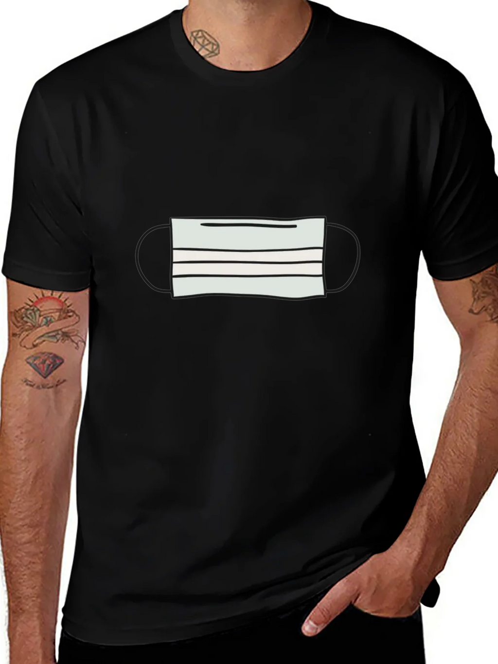 Mask Graphic Tee - Stay Safe in Style! product image 1