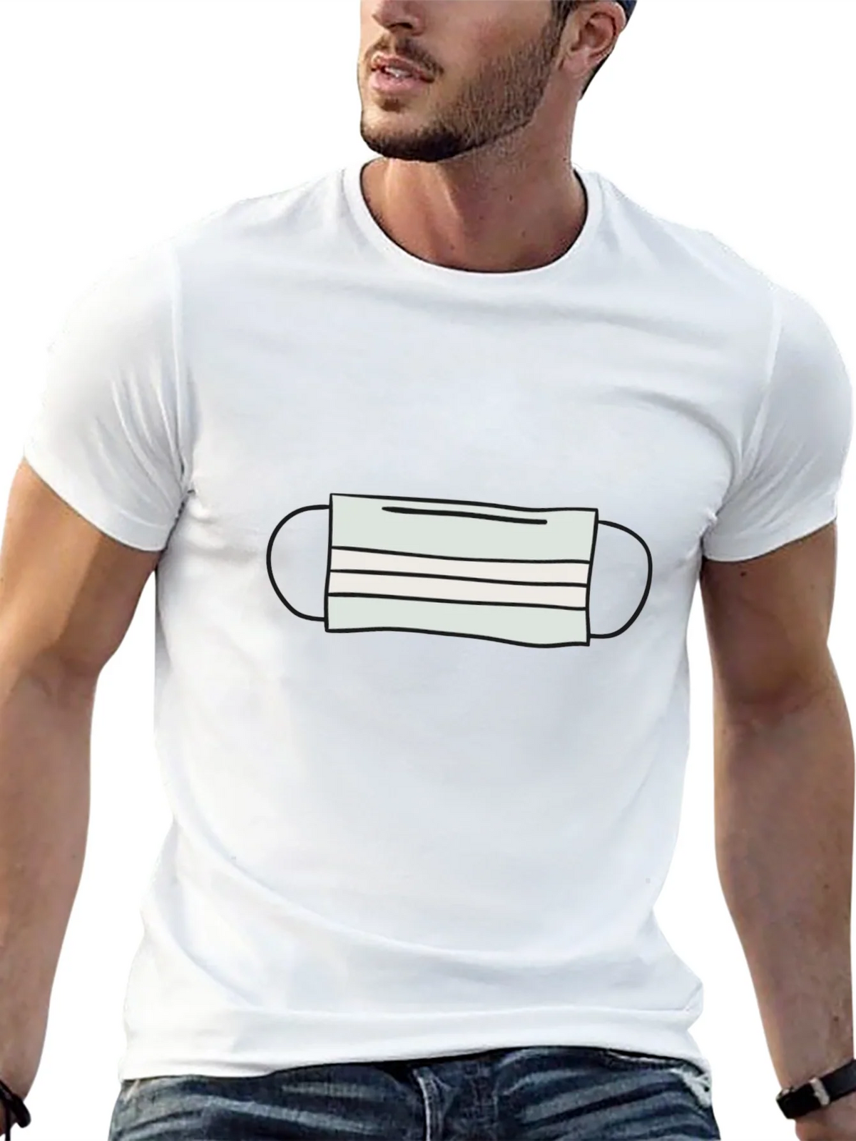 Mask Graphic Tee - Stay Safe in Style! product image 4