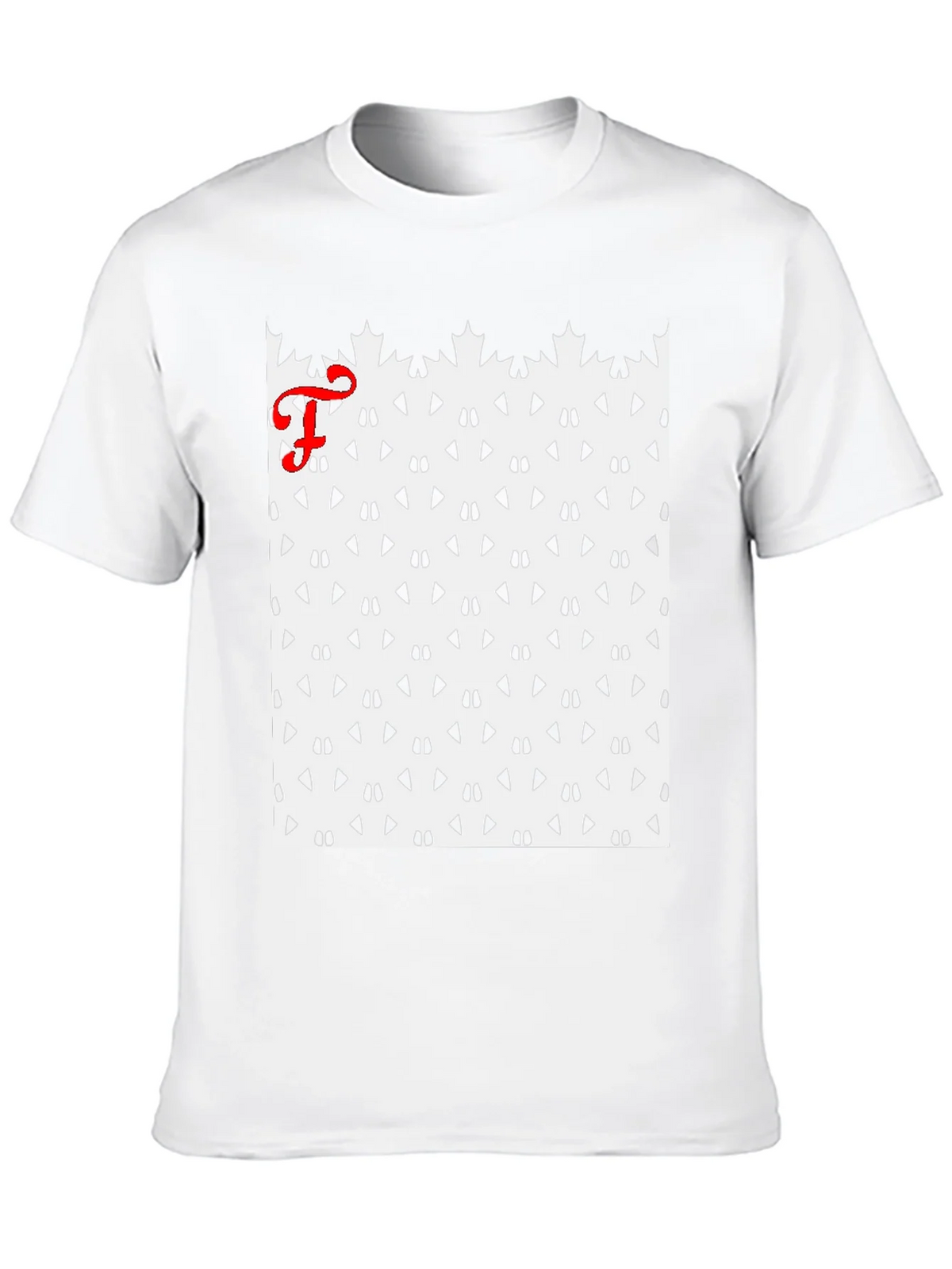 Patterned Tee with Initial product image 12