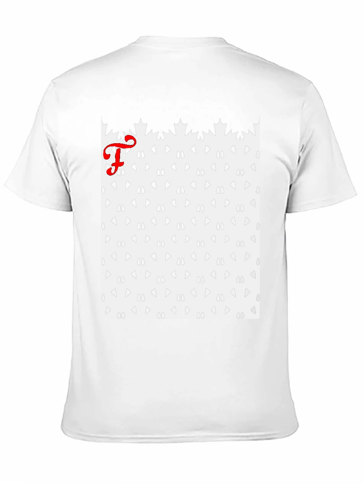 Patterned Tee with Initial product image 2