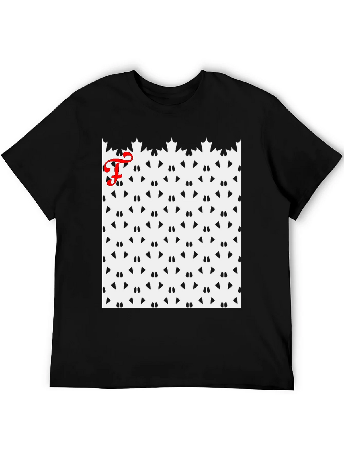 Patterned Tee with Initial product image 8