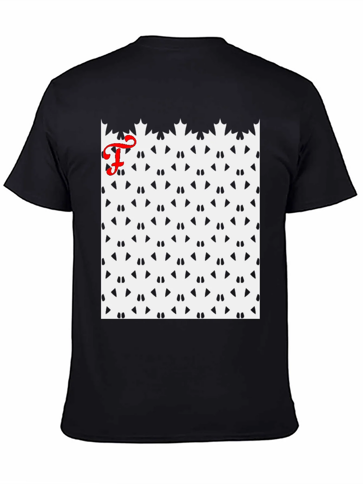 Patterned Tee with Initial product image 7