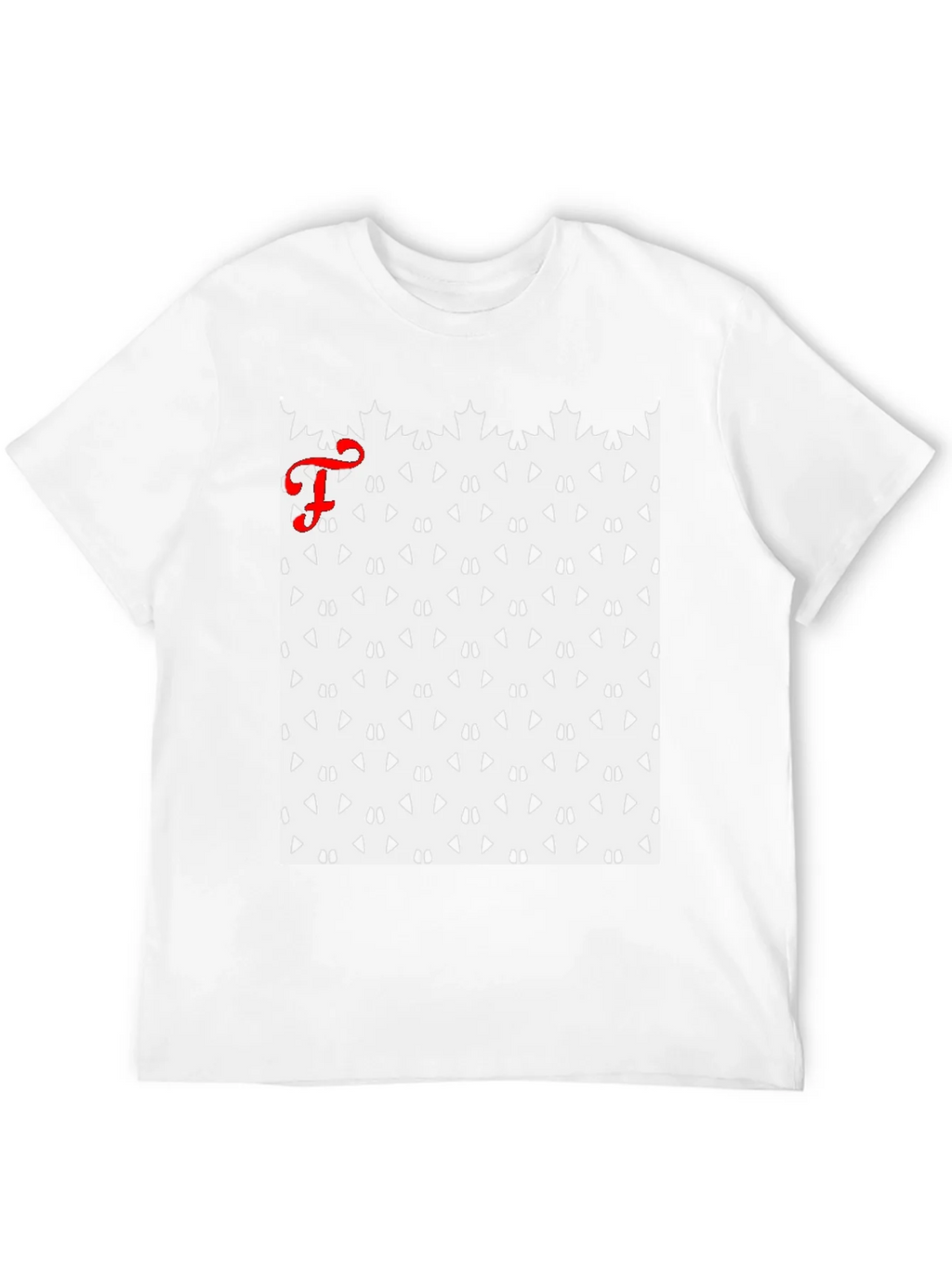Patterned Tee with Initial product image 3
