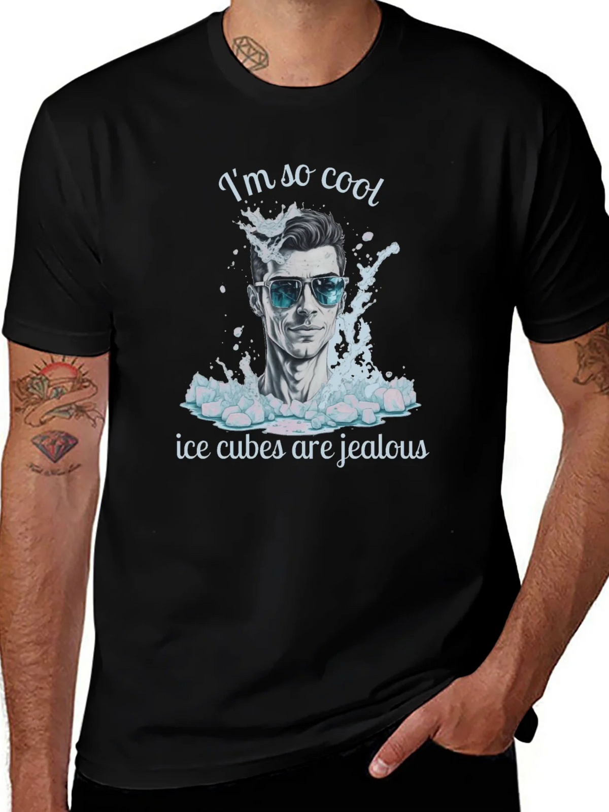 Cool Dude T-Shirt: Ice Cubes Are Jealous! product image 1