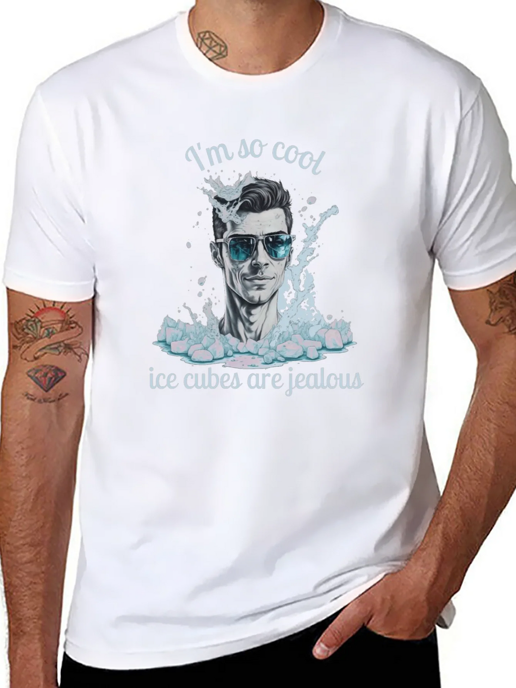Cool Dude T-Shirt: Ice Cubes Are Jealous! product image 10