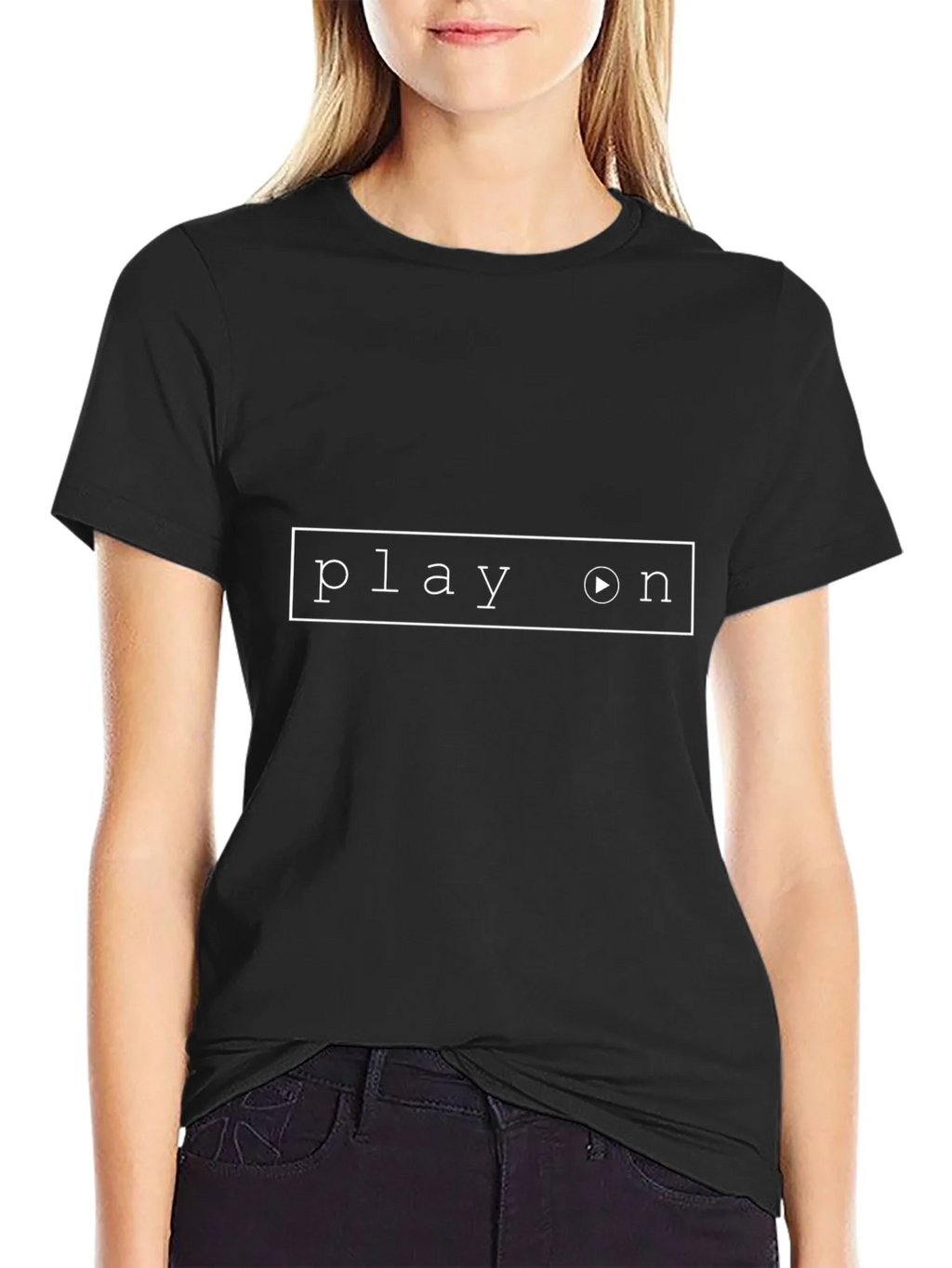 Play On Graphic Tee - Modern Black T-Shirt product image 5
