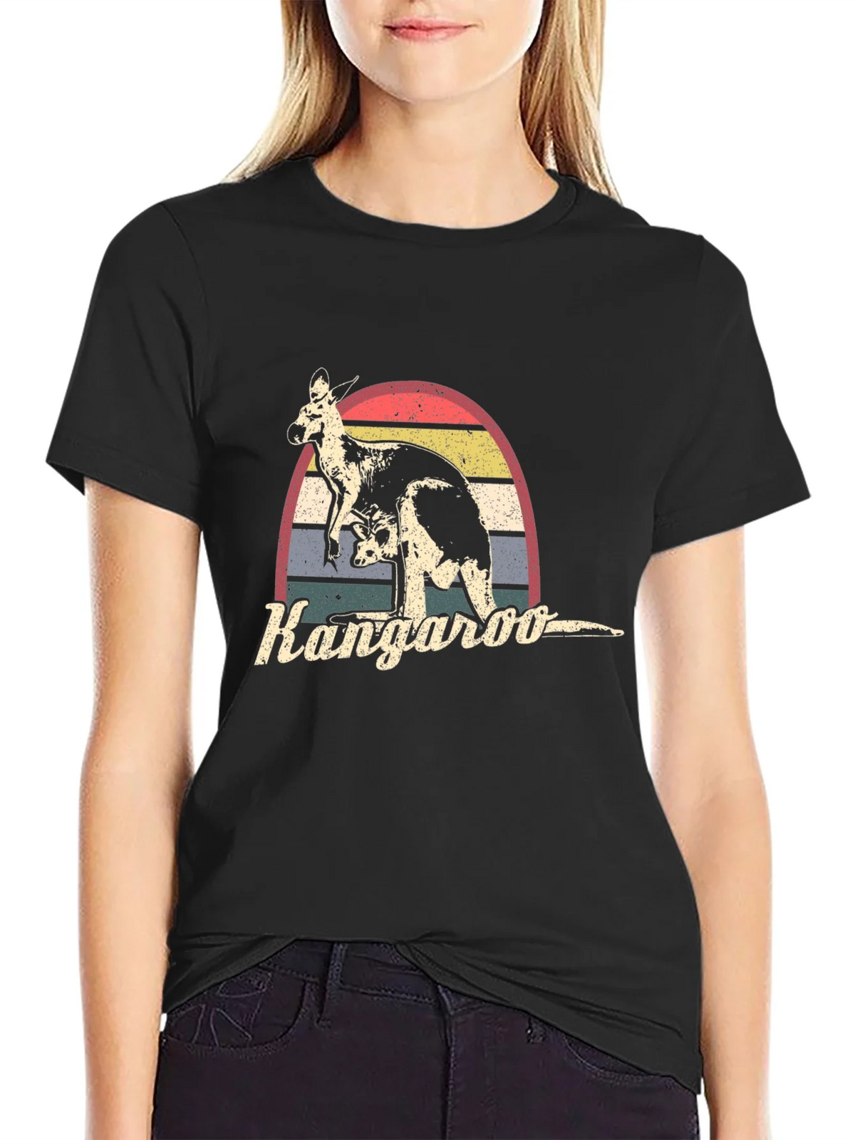 Retro Kangaroo Graphic T-Shirt product image 5
