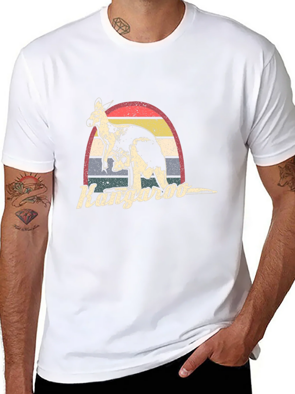Retro Kangaroo Graphic T-Shirt product image 10