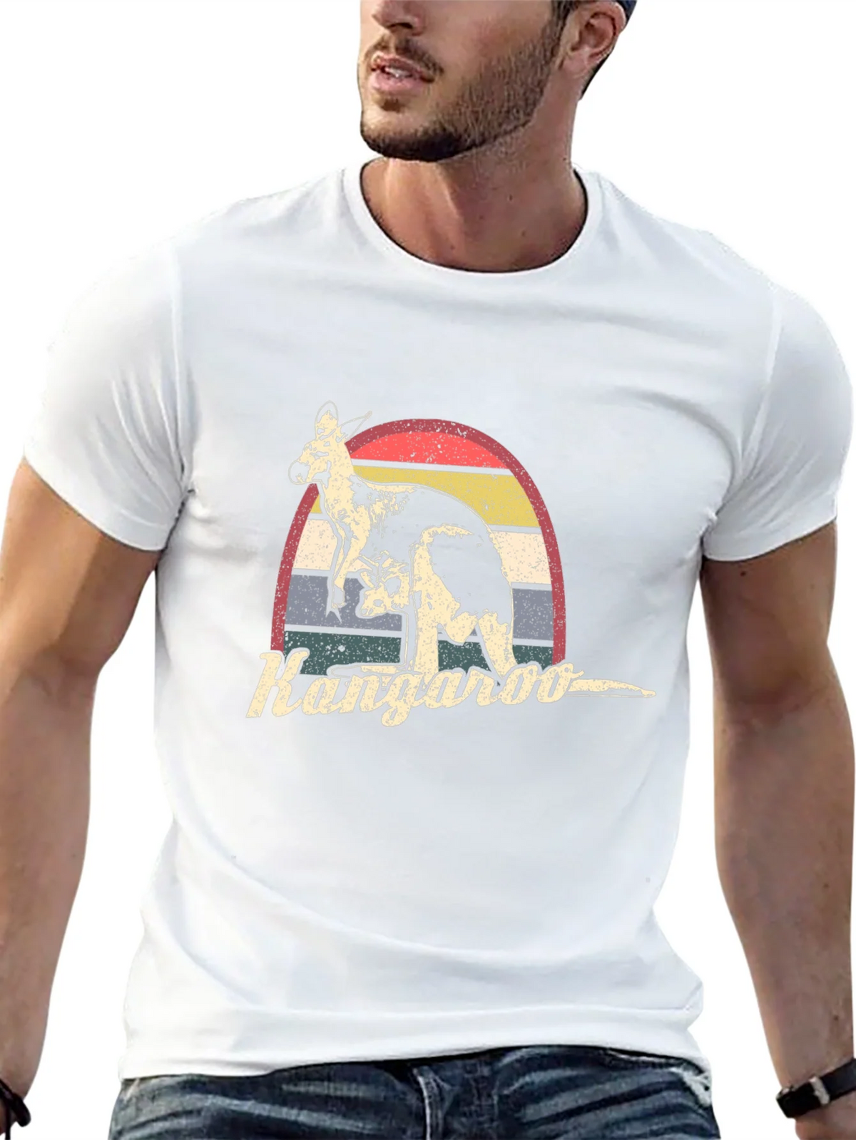 Retro Kangaroo Graphic T-Shirt product image 4