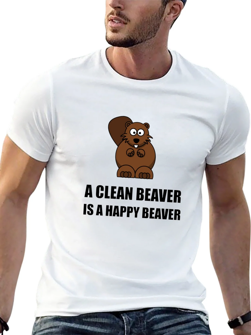 A Clean Beaver T-Shirt - Funny Cartoon Tee product image 4