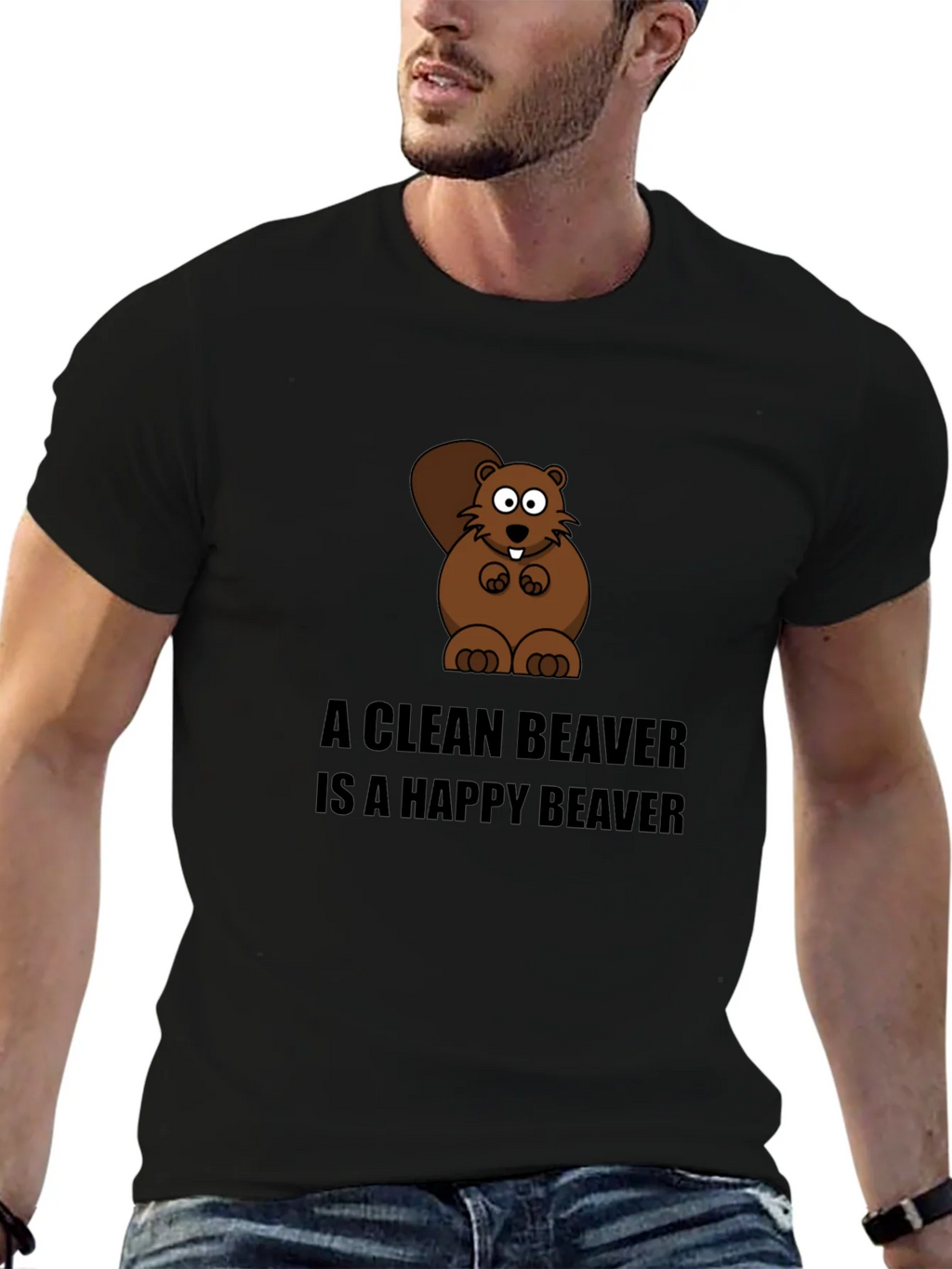 A Clean Beaver T-Shirt - Funny Cartoon Tee product image 9