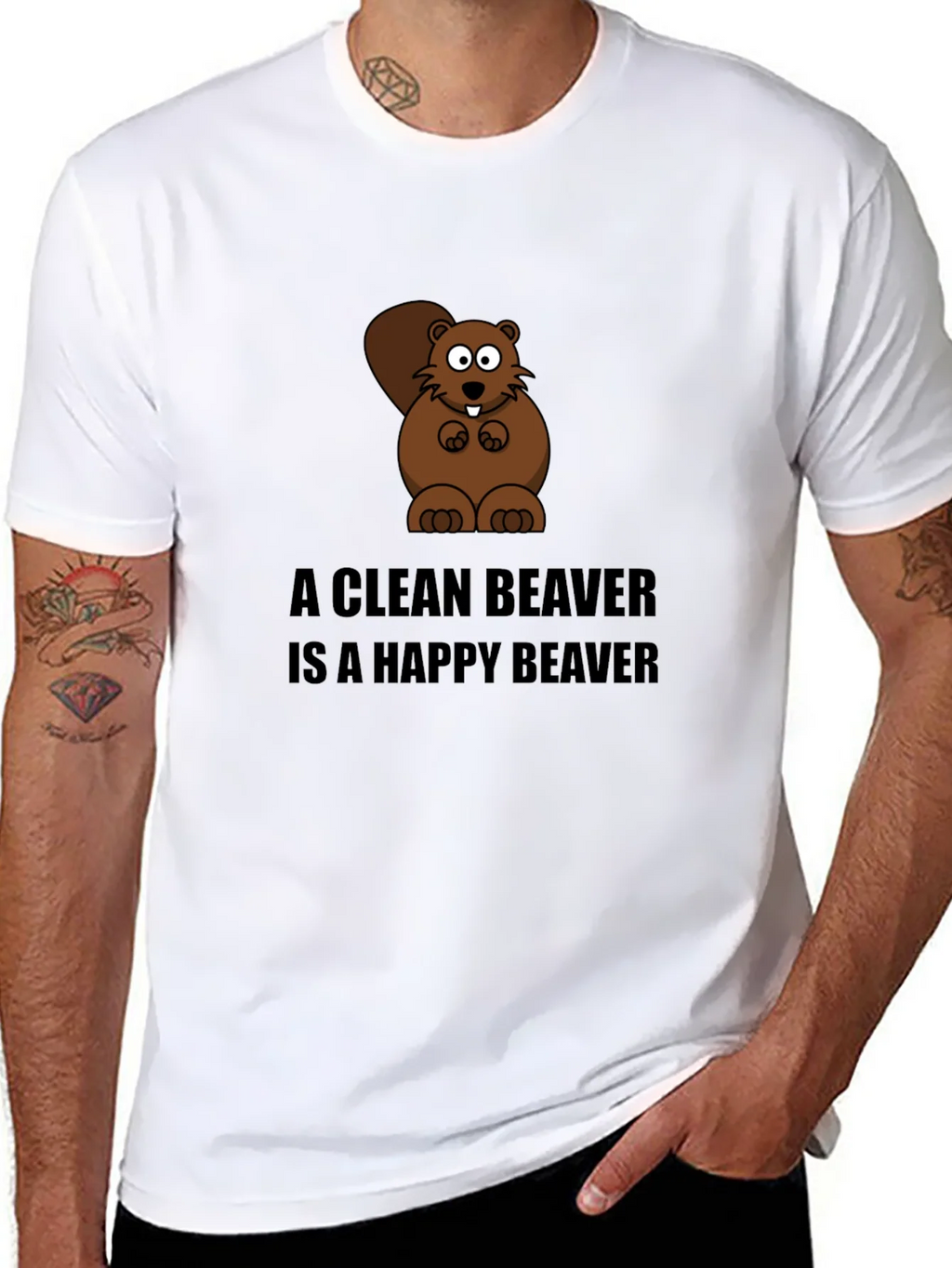 A Clean Beaver T-Shirt - Funny Cartoon Tee product image 10