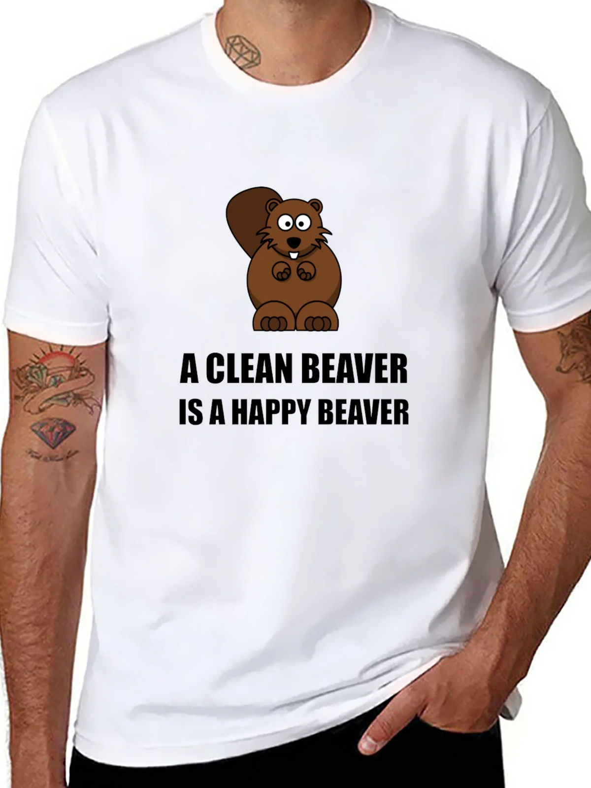 A Clean Beaver T-Shirt - Funny Cartoon Tee product image 10