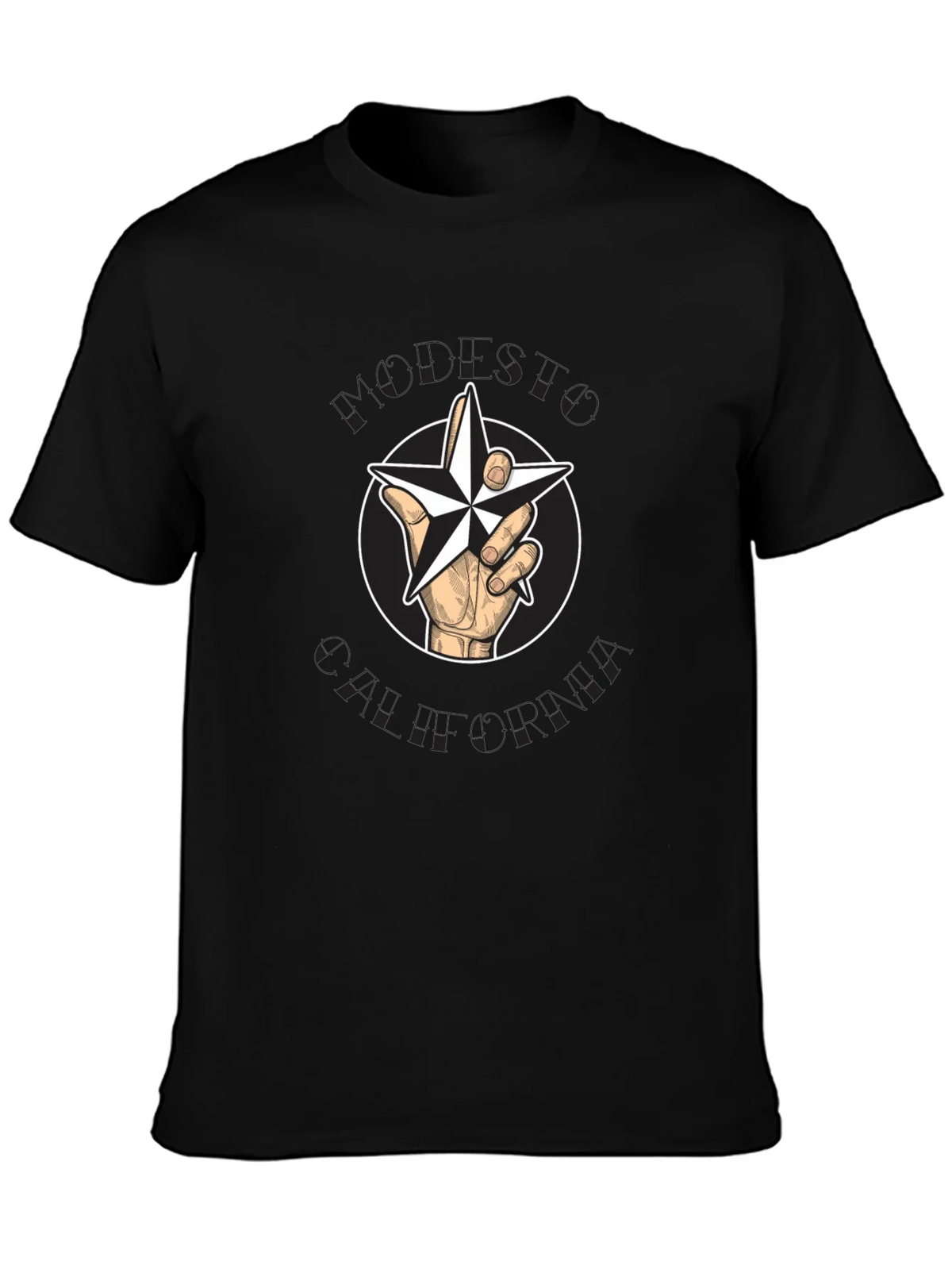 Star Hand T-Shirt - Graphic Print Cotton Tee product image 6