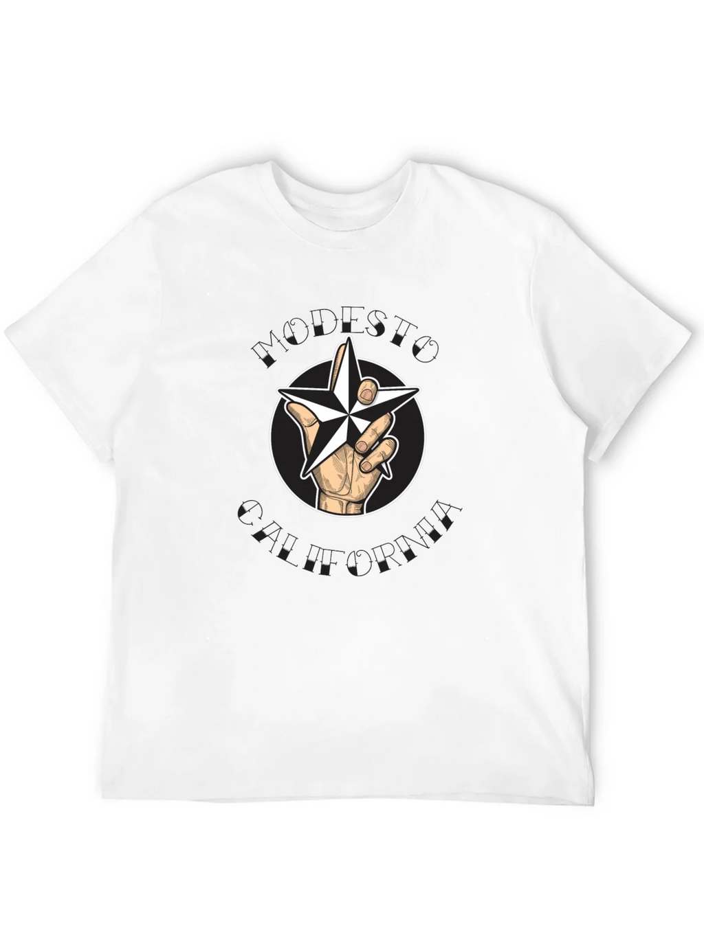 Star Hand T-Shirt - Graphic Print Cotton Tee product image 3