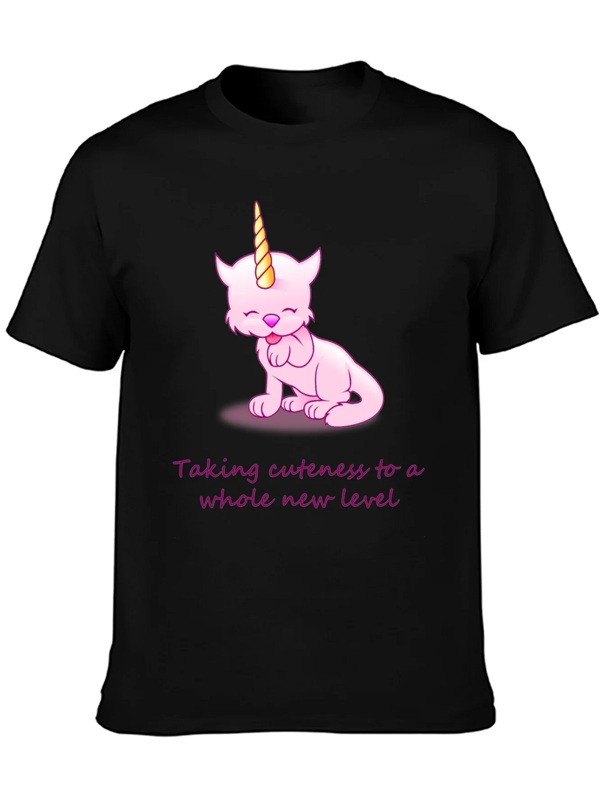 Cuteness Overload: Pink Unicorn Cat Graphic Tee product image 6