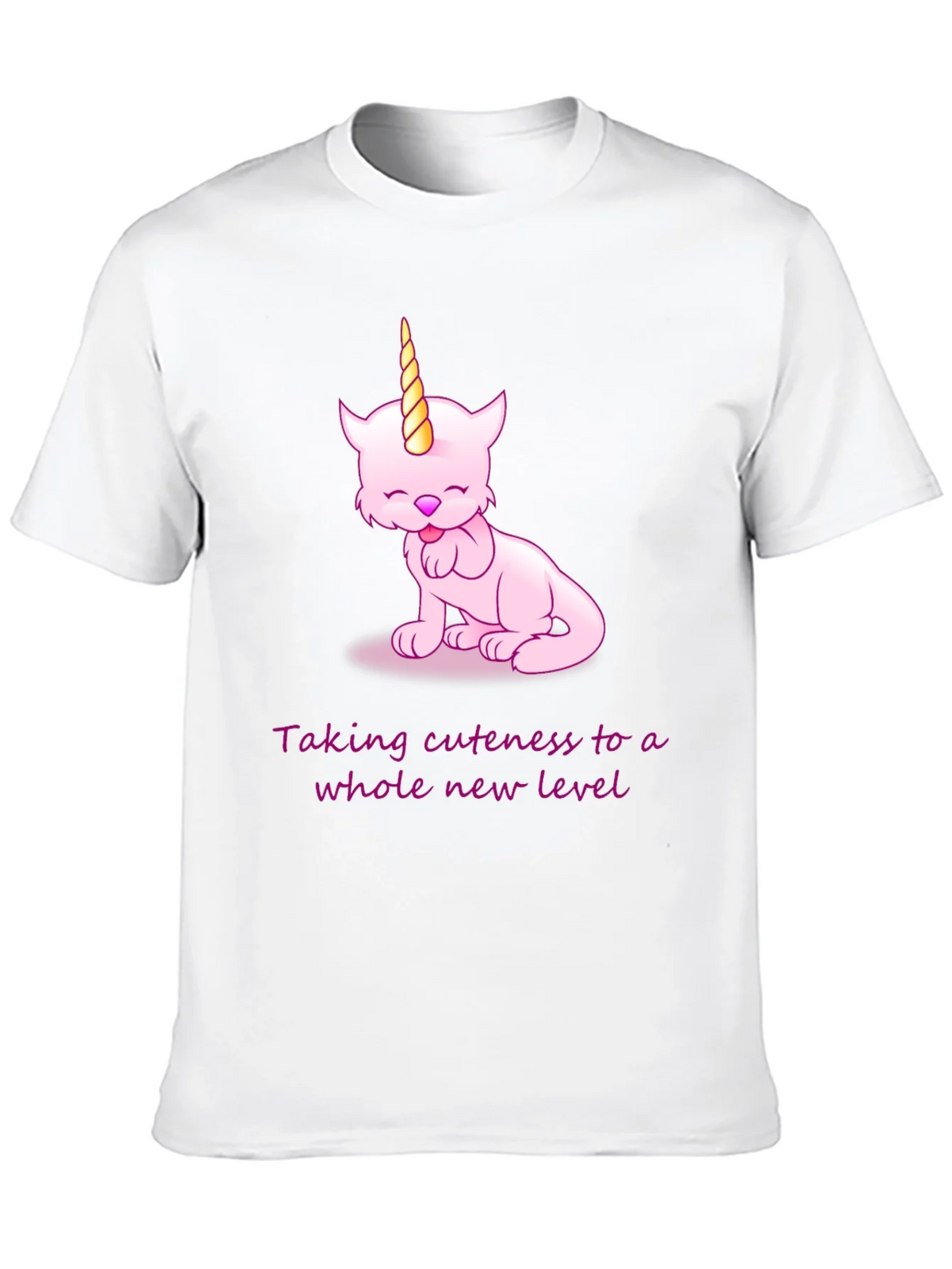 Cuteness Overload: Pink Unicorn Cat Graphic Tee product image 12