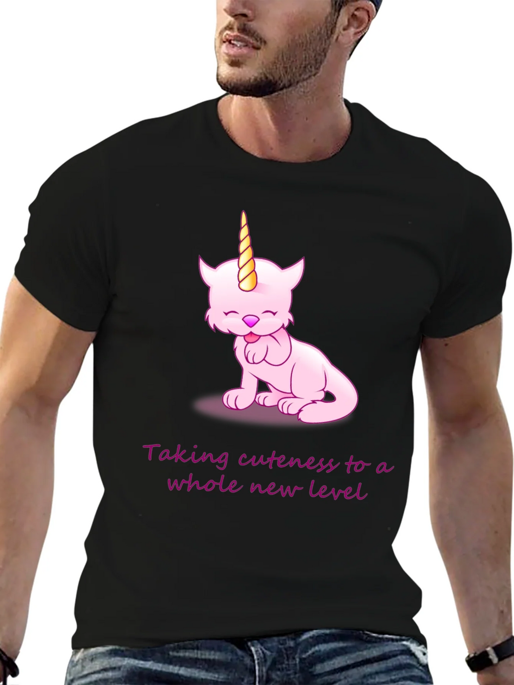 Cuteness Overload: Pink Unicorn Cat Graphic Tee product image 9