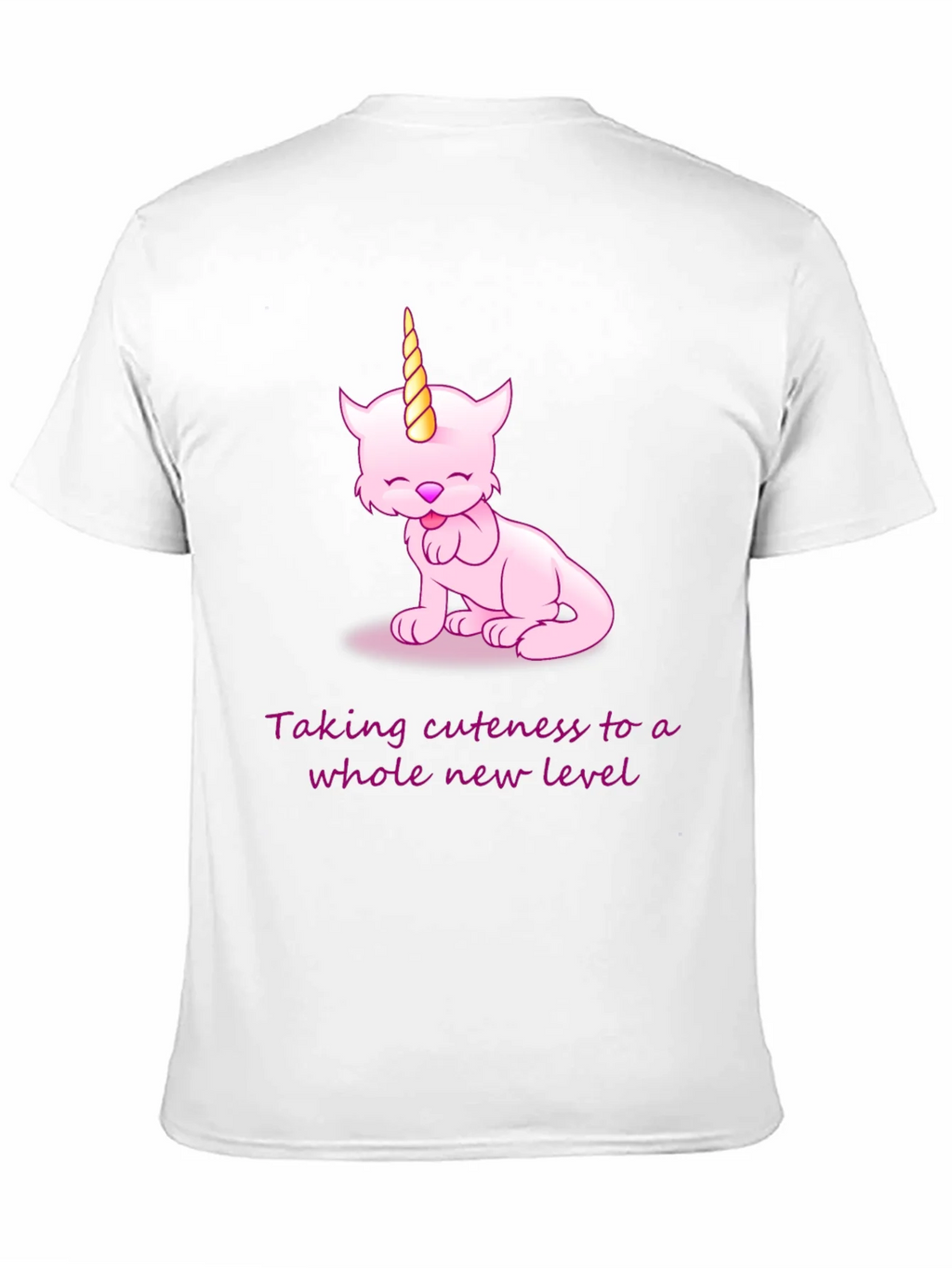 Cuteness Overload: Pink Unicorn Cat Graphic Tee product image 2