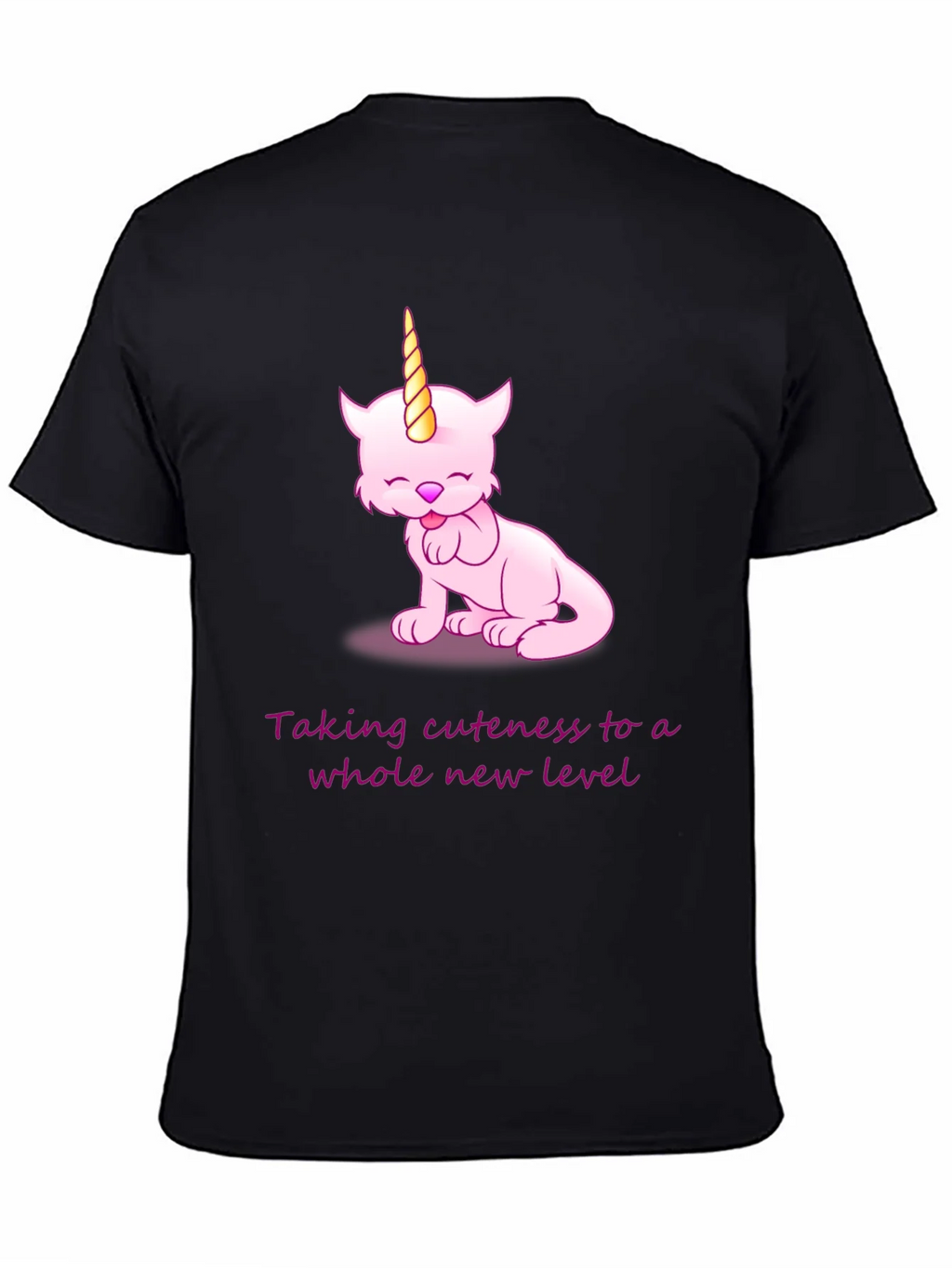 Cuteness Overload: Pink Unicorn Cat Graphic Tee product image 7