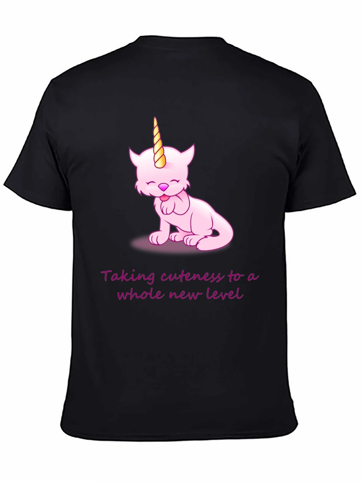 Cuteness Overload: Pink Unicorn Cat Graphic Tee product image 7