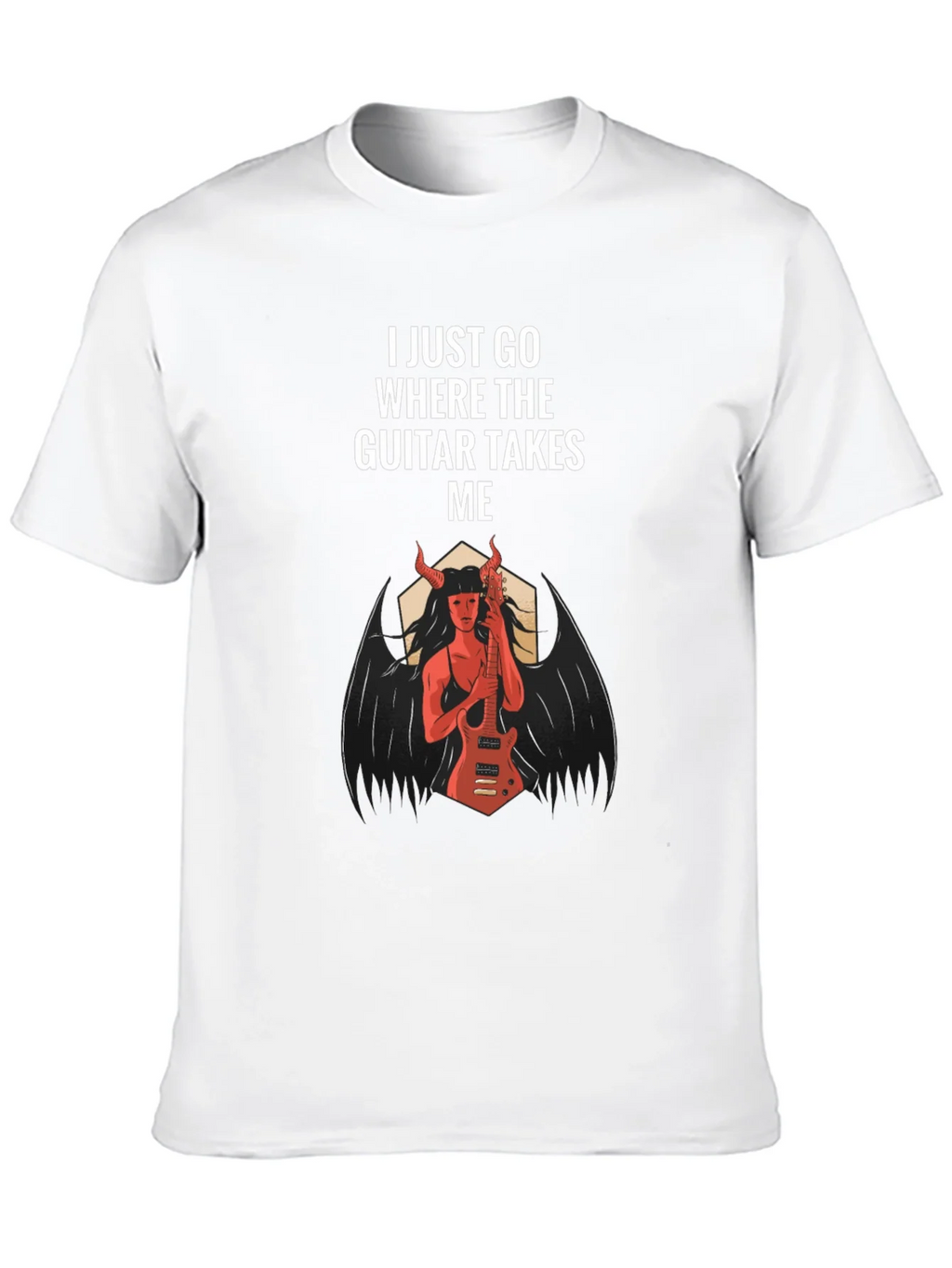 I Just Go Where The Guitar Takes Me T-Shirt product image 10