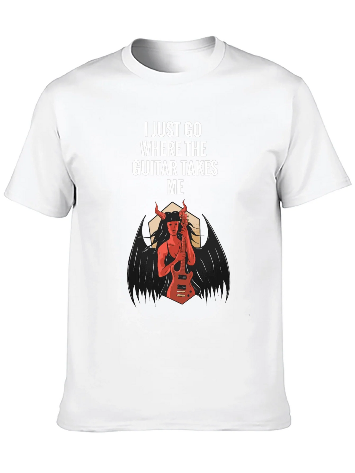 I Just Go Where The Guitar Takes Me T-Shirt product image 10