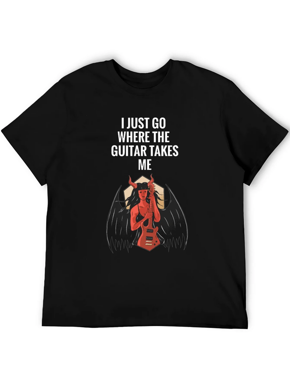 I Just Go Where The Guitar Takes Me T-Shirt product image 6