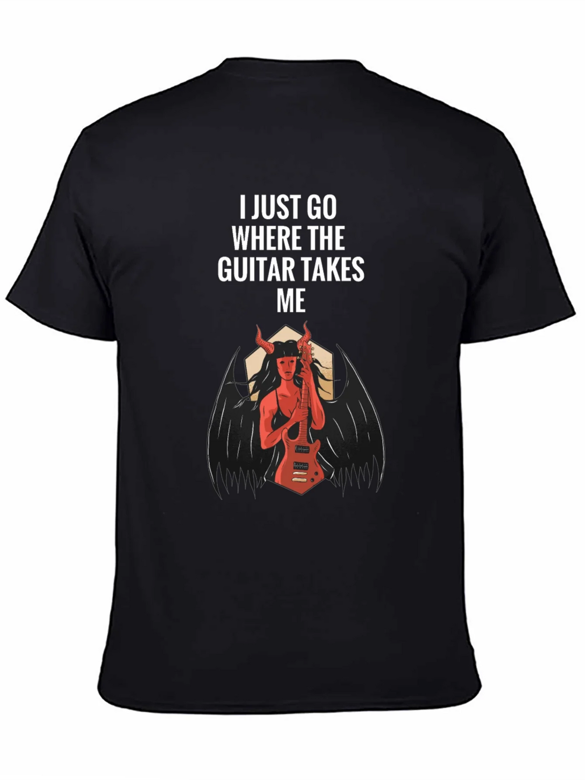 I Just Go Where The Guitar Takes Me T-Shirt product image 5