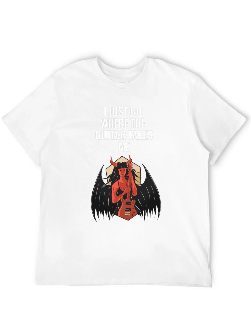 I Just Go Where The Guitar Takes Me T-Shirt product image 2