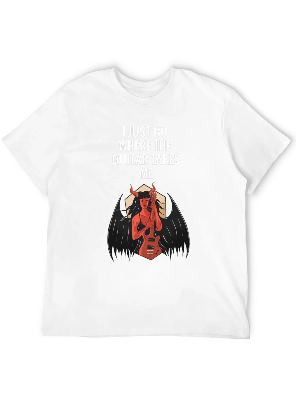 I Just Go Where The Guitar Takes Me T-Shirt product image 2