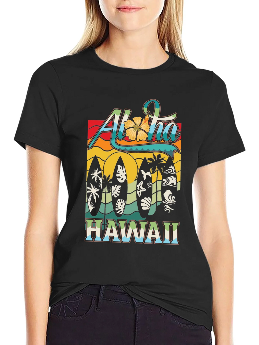Aloha Hawaii Surfboard Tee product image 5