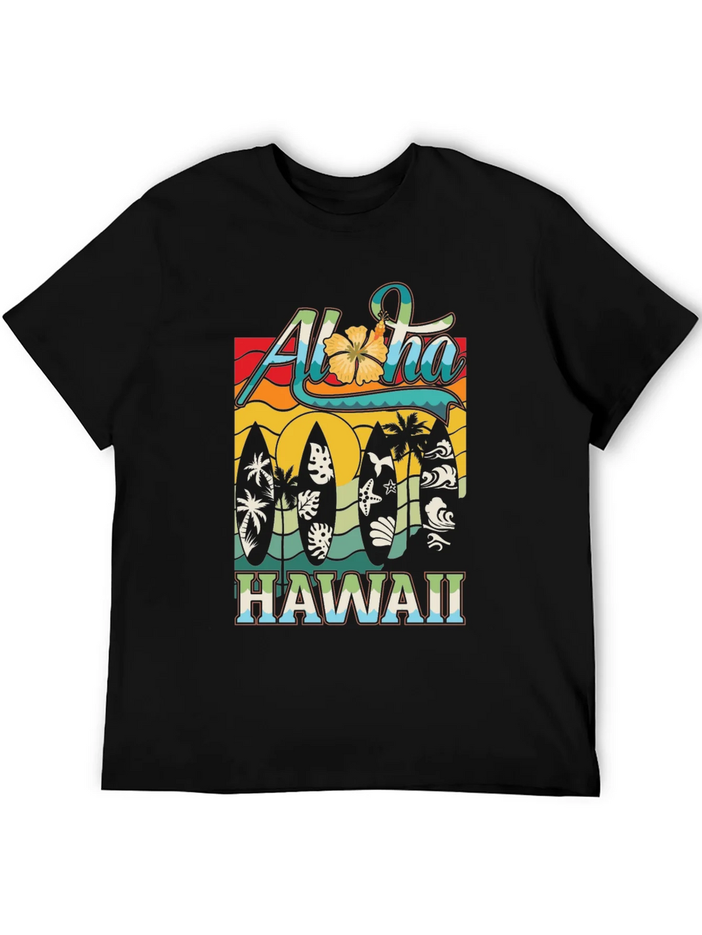 Aloha Hawaii Surfboard Tee product image 8