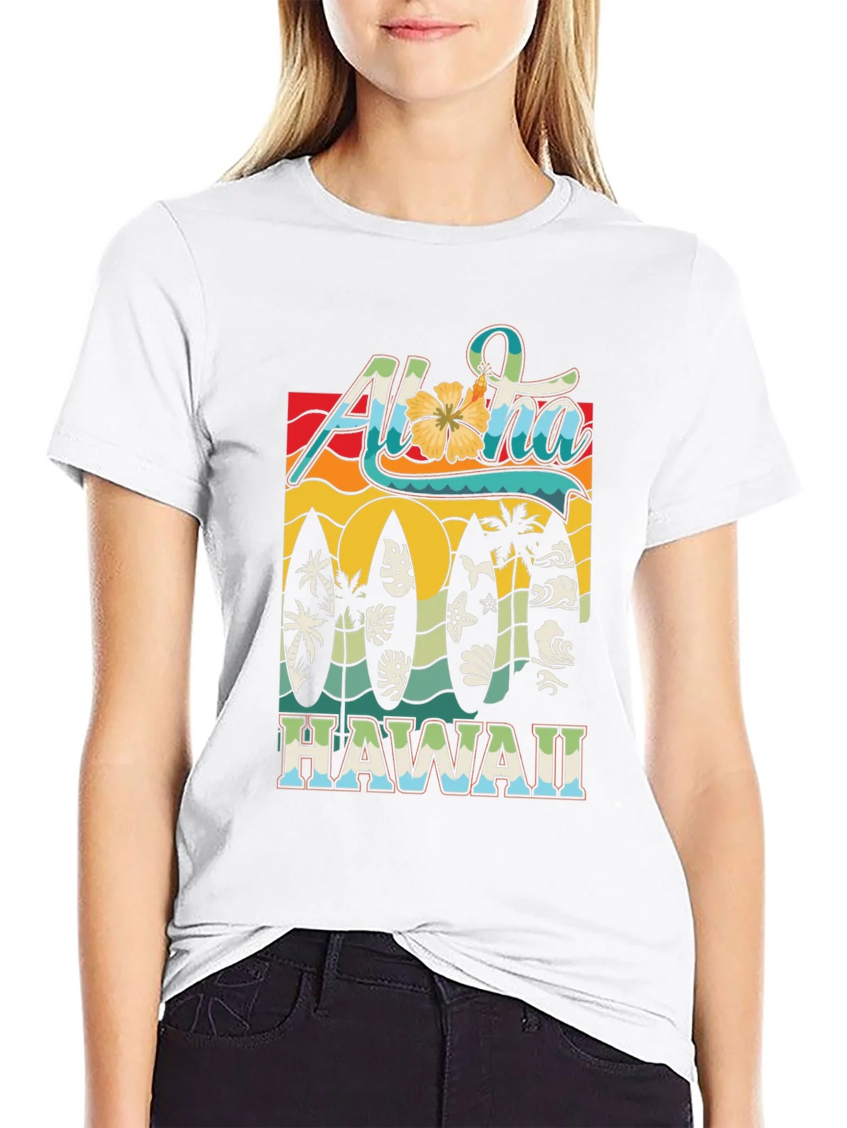 Aloha Hawaii Surfboard Tee product image 11