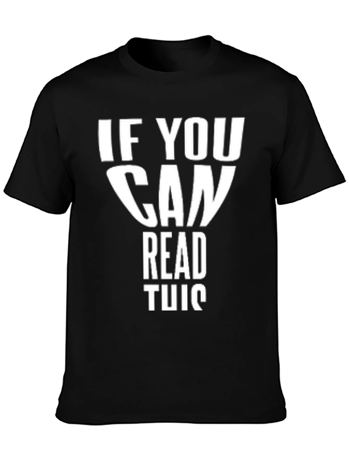 Funny If You Can Read This Black T-Shirt product image 6