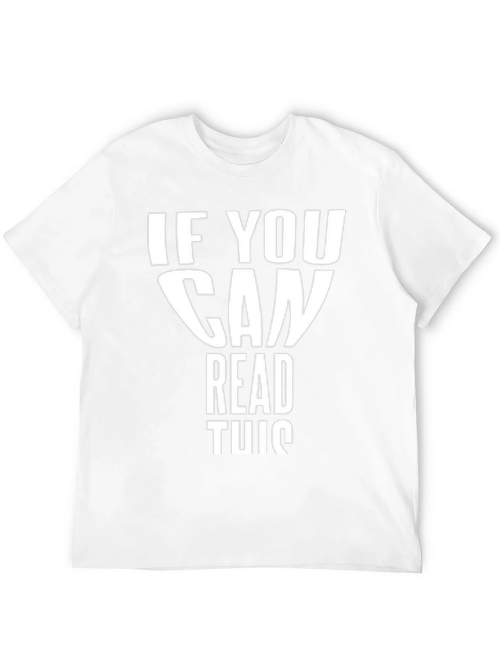 Funny If You Can Read This Black T-Shirt product image 3