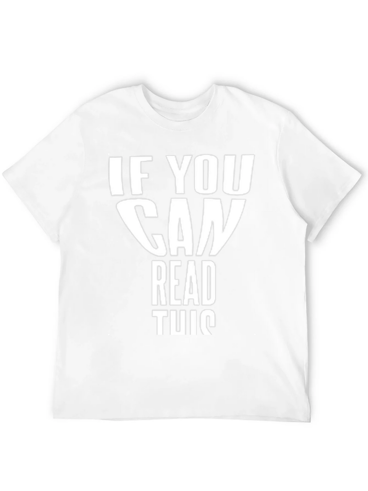 Funny If You Can Read This Black T-Shirt product image 3