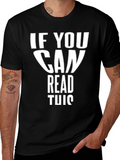 Funny If You Can Read This Black T-Shirt product image 1