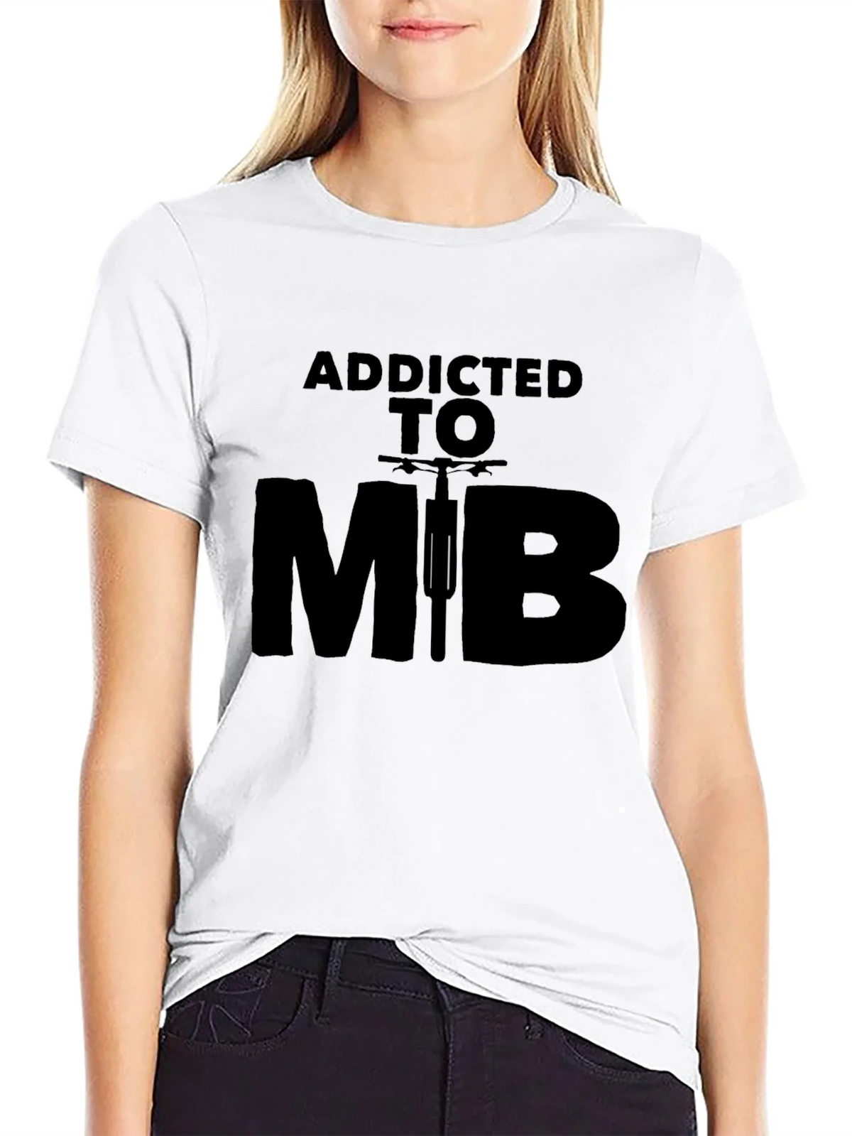 Addicted to MTB Black Graphic Tee product image 11