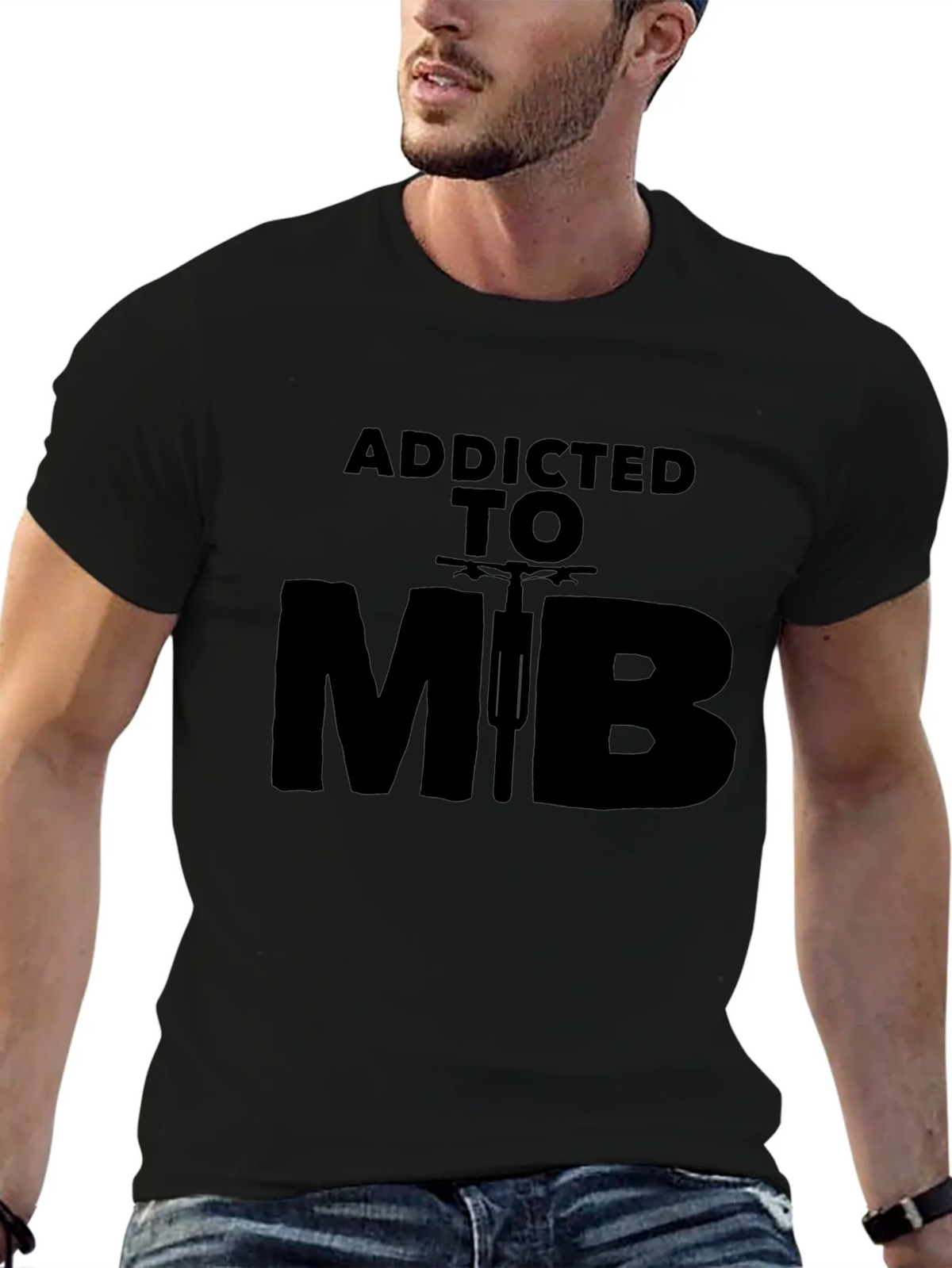 Addicted to MTB Black Graphic Tee product image 9