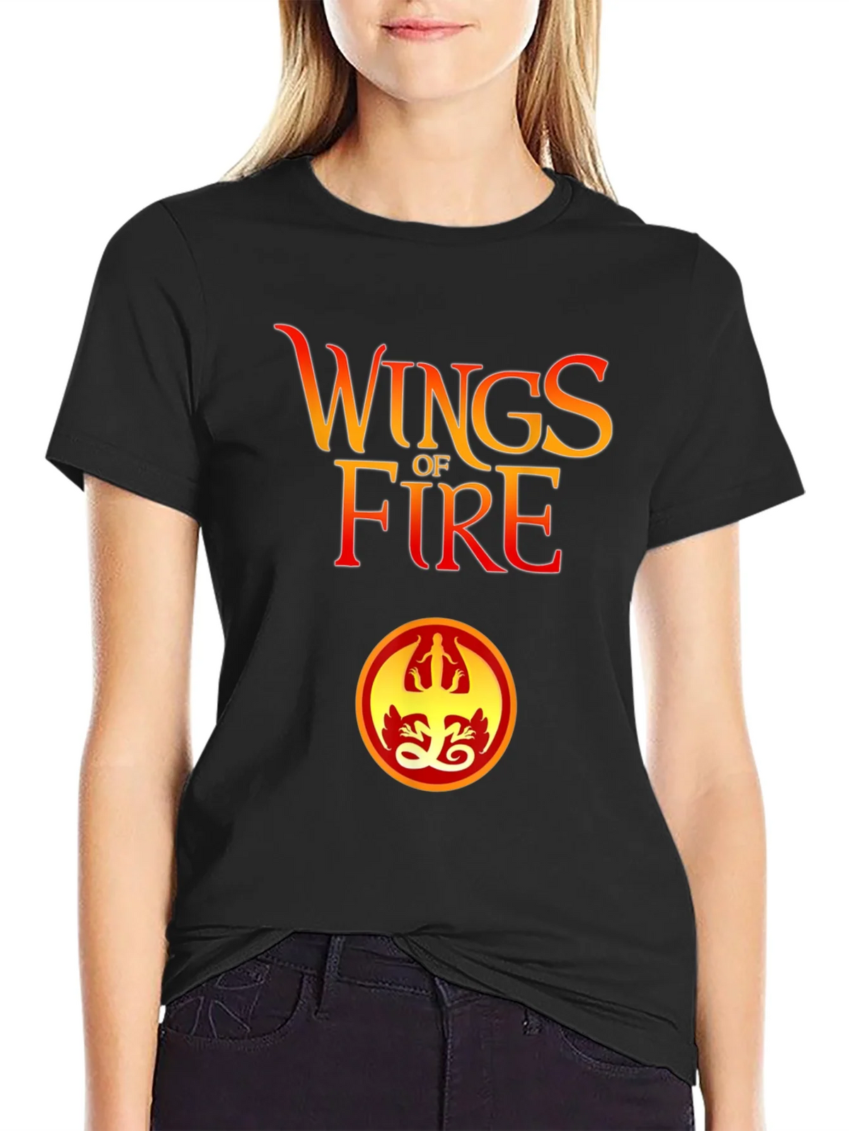 Wings of Fire Graphic Tee - Black product image 5